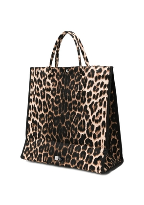 TWENTY FOURHAITCH Myrtos leopard-print tote bag - Neutrals