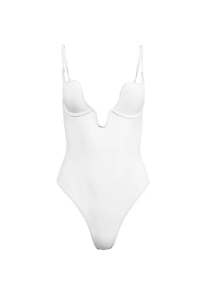 Fleur Du Mal Seduce U-plunge swimsuit - White