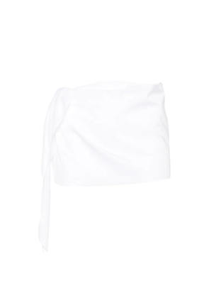 Matinée wrap-style mini skirt - White