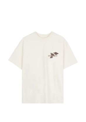 Only the Blind logo-embroidered serpent-motif T-shirt - Neutrals