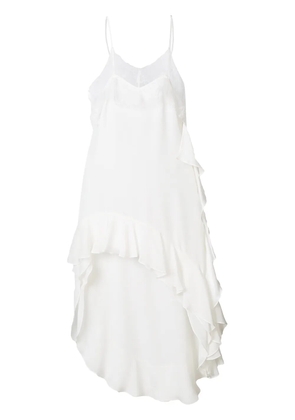 Almaz ruffled dress - White