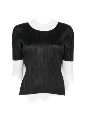 Pleats Please Issey Miyake pleated T-shirt - Black
