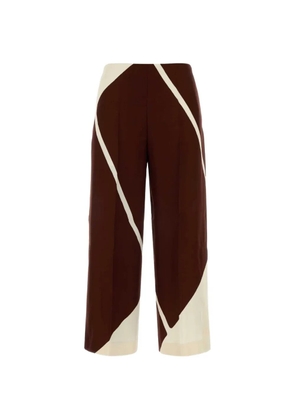 Alberta Ferretti printed trousers - Brown