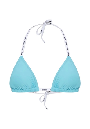Moschino logo-detail bikini top - Blue