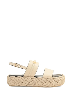 Sergio Rossi Bitt patform sandals - Neutrals