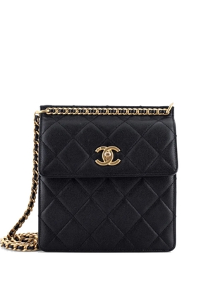 CHANEL Pre-Owned Top Chain CC Square Quilted Caviar Small crossbody bag - Black