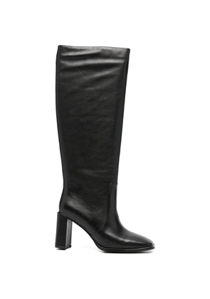 ADRIANNA FERETTI square-toe block-heel boots - Black