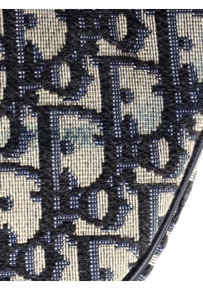 Christian Dior Pre-Owned Saddle Handbag Oblique Canvas Medium shoulder bag - Blue
