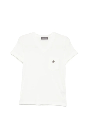 Lorena Antoniazzi Libra star-embellished T-shirt - White