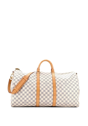 Louis Vuitton Pre-Owned Keepall Bandouliere Bag Damier 55 travel bag - White