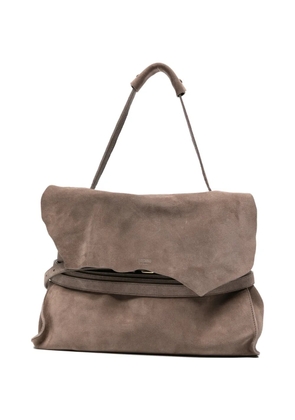 Moschino Alicante belt-detail foldover tote bag - Neutrals
