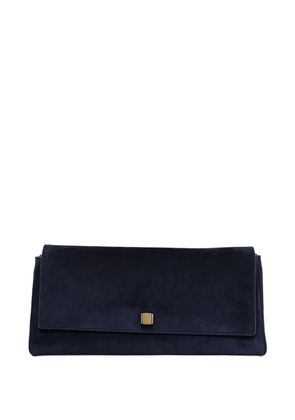 KHAITE suede clutch bag - Blue