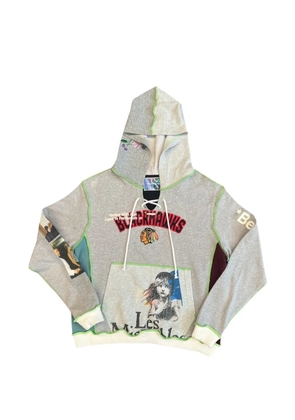 Better with Age Hollywood patchwork hoodie - Grey