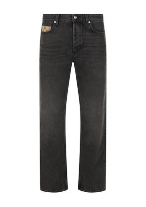 Gucci GG canvas-trim jeans - Grey