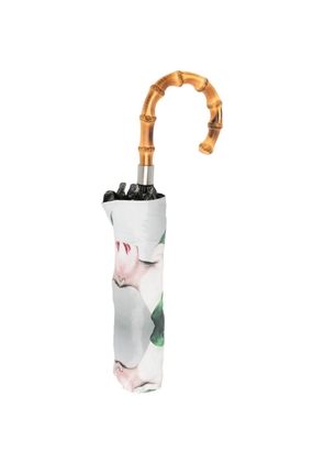 Undercover graphic-print bamboo-handle umbrella - White