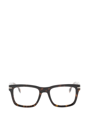 BOSS tortoiseshell-effect square-frame glasses - Brown