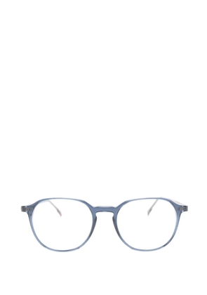 Moleskine round-frame tortoiseshell-effect glasses - Blue