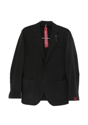 Santaniello logo-plaque single-breasted suit - Black