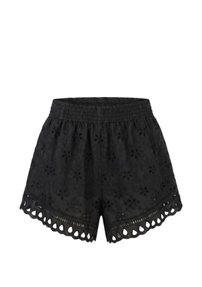 Ermanno Scervino broderie-anglaise scalloped shorts - Black