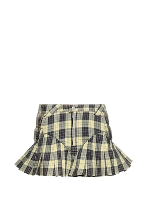 Natasha Zinko upcycled pleated skirt - Yellow