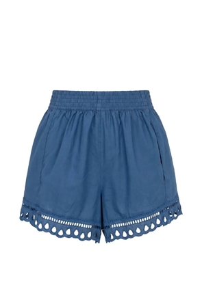 Ermanno Scervino broderie-anglaise elasticated shorts - Blue