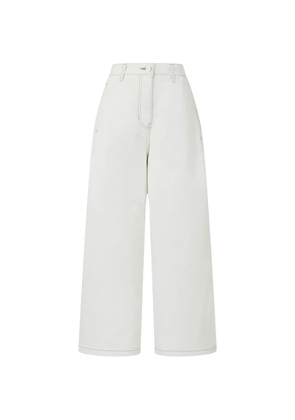 TOMBOY contrast-stitch jeans - White