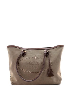 Prada Pre-Owned Logo Open Canvas Medium tote bag - Brown