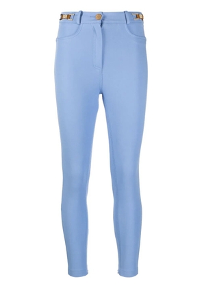 Elisabetta Franchi cropped skinny trousers - Blue