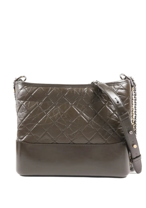 CHANEL Pre-Owned Gabrielle Diamond quilting shoulder bag - Green