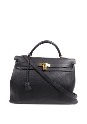 Hermès Pre-Owned 40 Kelly leather tote bag - Black