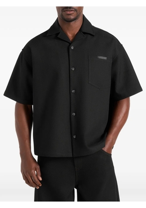 Manière De Voir Brook twill boxy shirt - Black