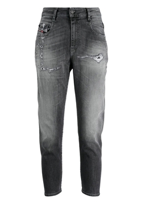 Diesel cropped distressed boyfriend jeans - Grey