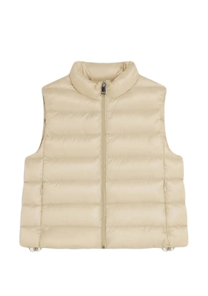 Liviana Conti quilted sleeveless gilet - Neutrals