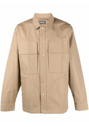 Diesel button-up overshirt - Neutrals