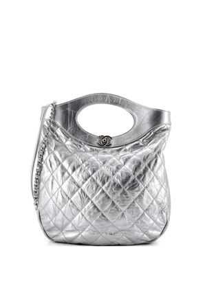 CHANEL Pre-Owned 31 Shopping Bag Quilted Crumpled Calfskin Tall tote bag - Silver
