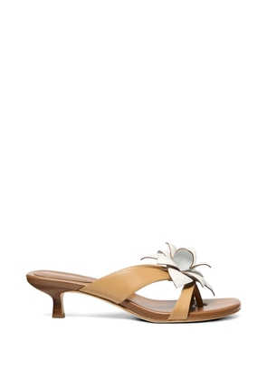 Michael Michael Kors Jacie floral-appliqué sandals - Neutrals