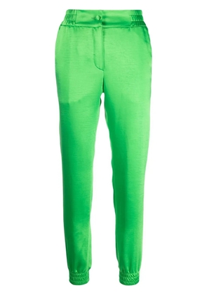 Philipp Plein tapered satin track pants - Green