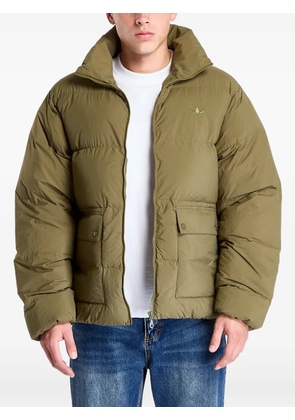 adidas padded logo-embroidered jacket - Green