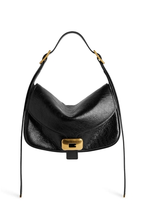 Balenciaga medium Clicca Arena leather shoulder bag - Black