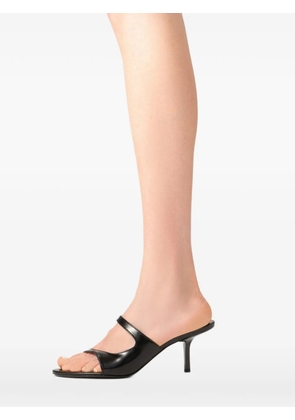 BY FAR Serena patent-leather sandals - Black
