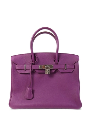 Hermès Pre-Owned 30 Birkin Togo-leather tote bag - Purple