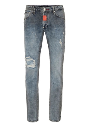 Philipp Plein distressed-effect jeans - Blue