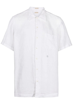 Massimo Alba short-sleeved linen shirt - White