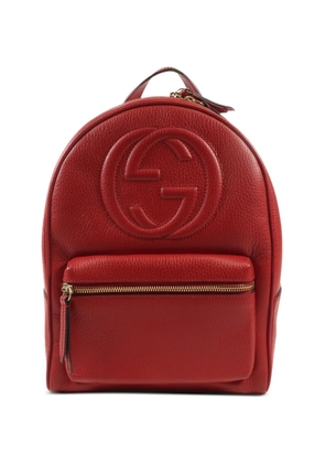 Gucci Pre-Owned GG embossed backpack - Red