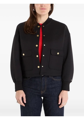 Tommy Hilfiger press-stud cropped jacket - Black