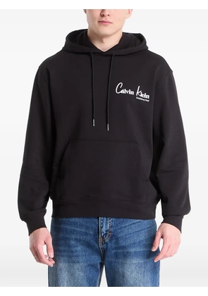 Calvin Klein logo-print hoodie - Black