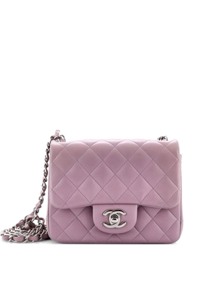 CHANEL Pre-Owned Square Classic Single Flap Bag Quilted Lambskin Mini crossbody bag - Purple