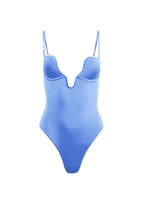 Fleur Du Mal Seduce U-Plunge swimsuit - Blue