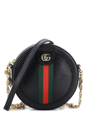 Gucci Pre-Owned Ophidia Round Shoulder Bag Leather Mini crossbody bag - Black