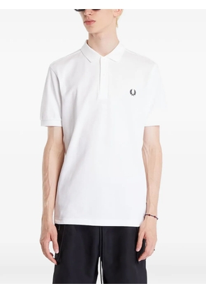 Fred Perry logo-detail polo shirt - White